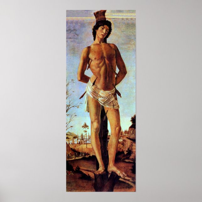 St. Sebastian by Sandro Botticelli Poster (Front)