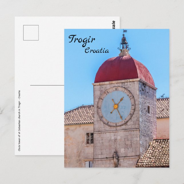 St Sebastian church in Trogir - Dalmatia, Croatia Postcard (Front/Back)