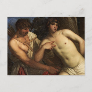 St. Sebastian is Bound Postcard