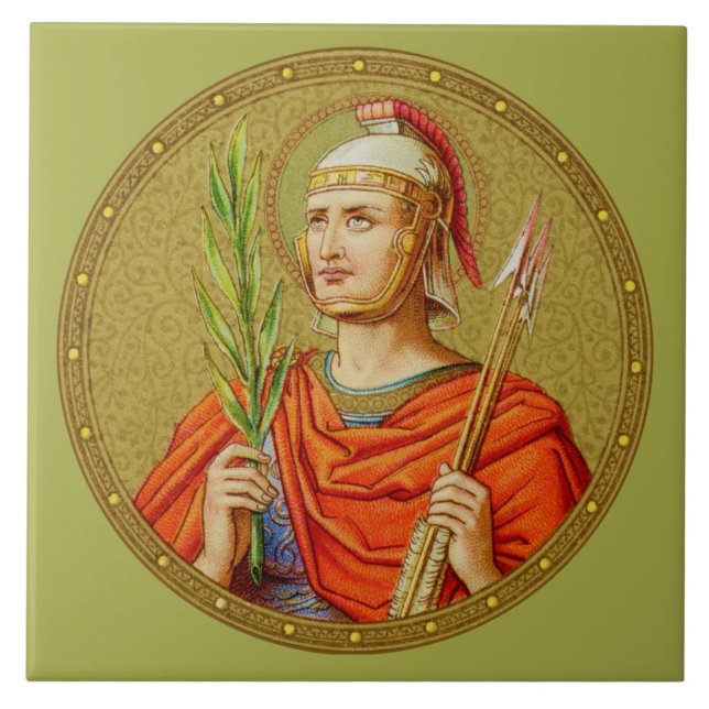 St. Sebastian (SNV 24) (Round Image) Tile 2 (Front)