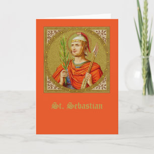 St. Sebastian (SNV 24) (SqIm) Vert  Blank Greeting Card