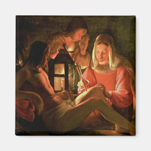St. Sebastian tended by the Holy Woman (oil on can Magnet