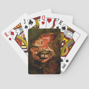 St. Sebastian tended by the Holy Woman (oil on can Playing Cards