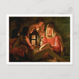 St. Sebastian tended by the Holy Woman (oil on can Postcard