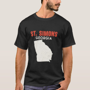 St Simons Georgia USA State America Travel Georgia T-Shirt