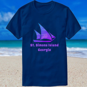 St. Simons Island GA  Sailboat T-Shirt
