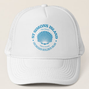 St Simons Island (seashell) Trucker Hat