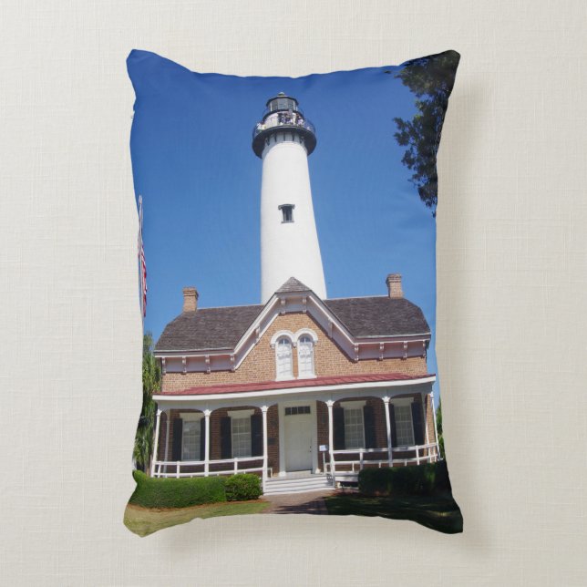 St. Simons Lighthouse accent pillow (Front(Vertical))