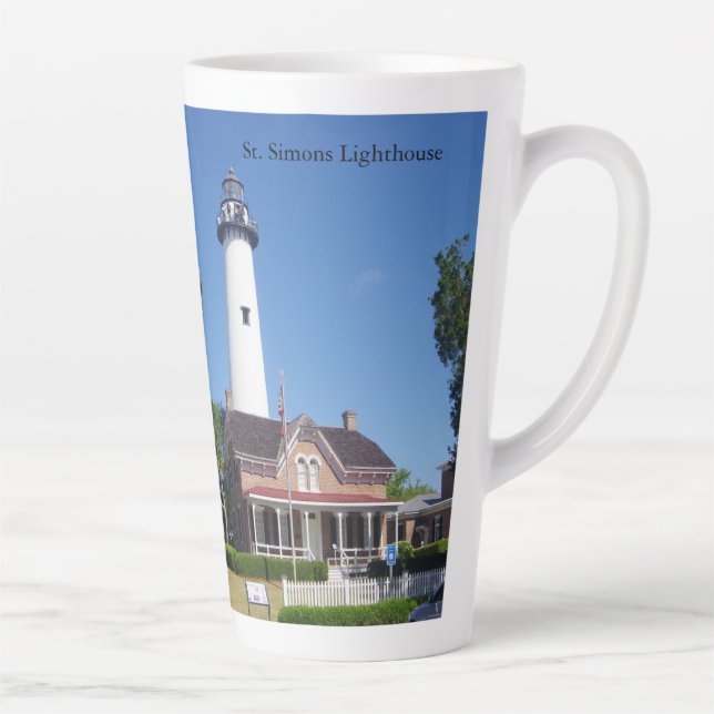 St. Simons Lighthouse latte mug (Right)