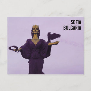 St. Sofia sculpture in Sofia, Bulgaria Postcard