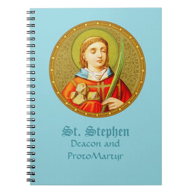 St. Stephen (SNV 26) (Round Image) Notebook (Front)