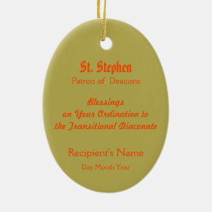 St. Stephen the ProtoMartyr (PM 08) Ceramic Tree Decoration