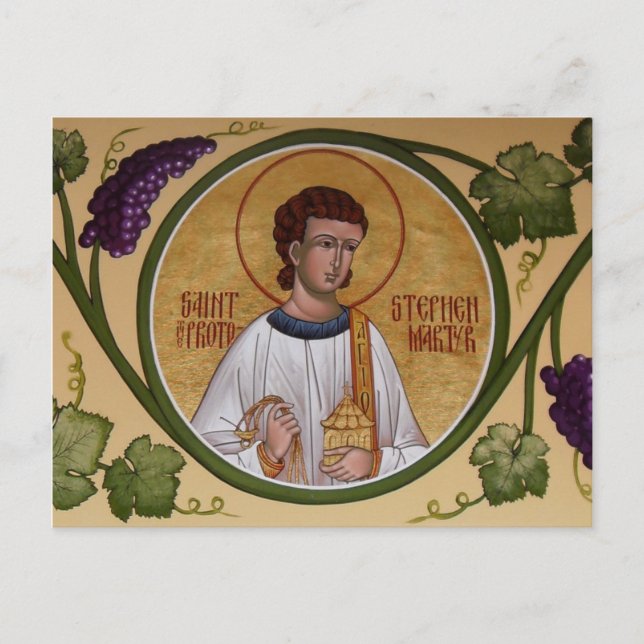 St. Stephen the Protomartyr Prayer Card (Front)