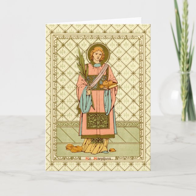 St. Stephen the ProtoMartyr (RLS17) Blank Greeting Card (Front)