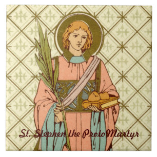 St. Stephen the ProtoMartyr (RLS 17) Ceramic Tile