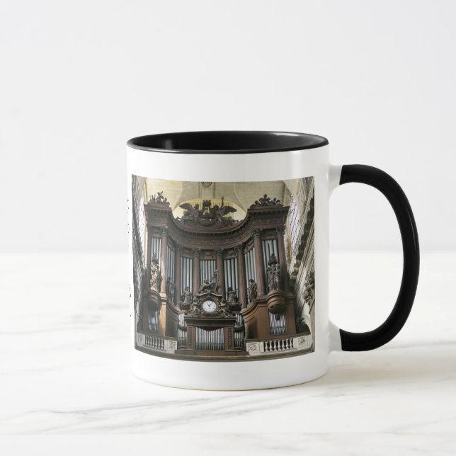 St Sulpice mug with coloured rim (Right)
