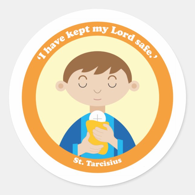 St. Tarcisius Classic Round Sticker (Front)