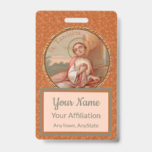 St. Tarcisius of Rome Roundel (BF 004) ID Badge