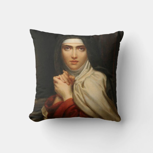 St. Teresa of Avila Carmelite Nun Cushion (Front)