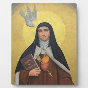 St. Teresa of Avila Catholic Carmelite Saint Plaque
