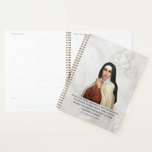 St. Teresa of Avila Catholic Saint Quote Christian Planner