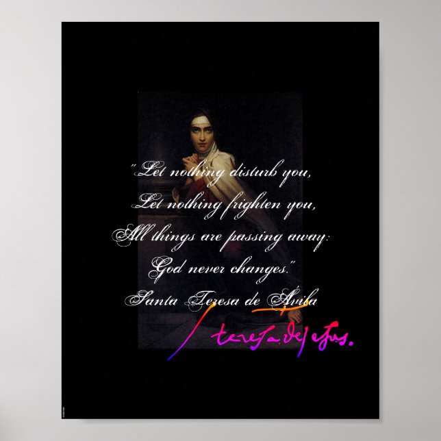 St. Teresa of Ávila – François Gérard Poster (Front)