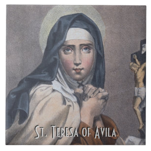 St. Teresa of Avila (M 008) Ceramic Tile