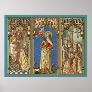 St. Teresa of Avila (SAU 28) Tripartite Poster