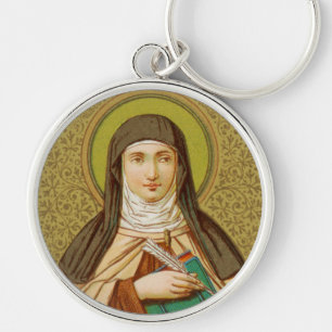 St. Teresa of Avila (SNV 27) Premium Round Key Ring
