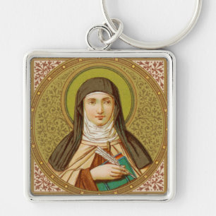 St. Teresa of Avila (SNV 27) Premium Square Key Ring