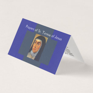 St Teresa of Jesus Pray card
