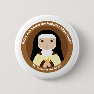 St. Teresa of the Andes 6 Cm Round Badge