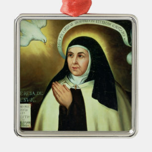 St. Theresa of Avila  1570 Metal Tree Decoration