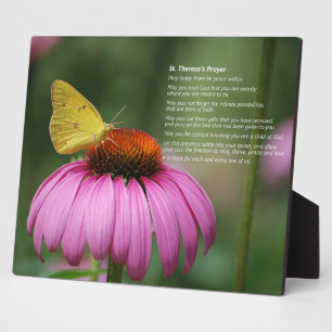 St Theresa's Prayer - plaque
