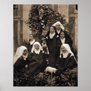 St. Therese and The Nuns of Lisieux. Poster