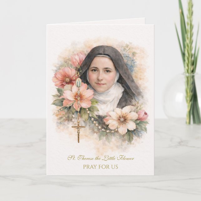 St. Thérèse Holy Rosary “Everything is Grace” Card (Front)