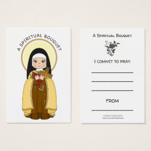 St. Therese Jesus  Spiritual Bouquet Prayer Card