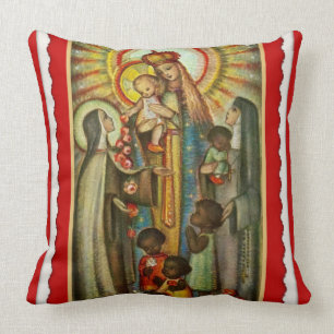 St. Therese Katherine Drexel Mary Roses Children Cushion