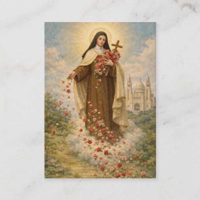 St. Therese Little Flower  Novena Holy Card (Front)