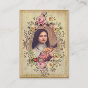 St. Therese Little Flower Novena Holy Card