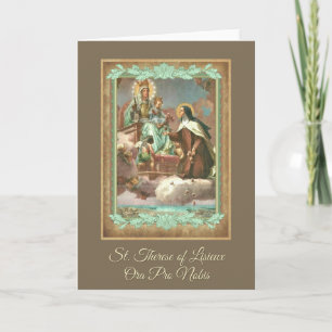 St. Therese & Mary Greeting Card w/prayer