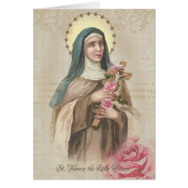 St. Therese of Child Jesus Roses Vintage Religious (Front)
