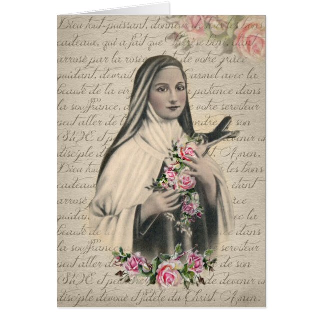 St. Therese of Child Jesus Roses Vintage Religious (Front)