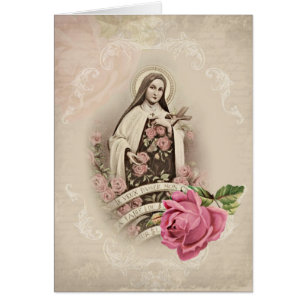 St. Therese of Child Jesus Roses Vintage Religious