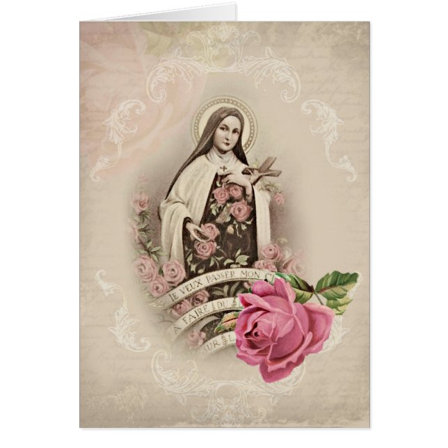 St. Therese of Child Jesus Roses Vintage Religious (Front)