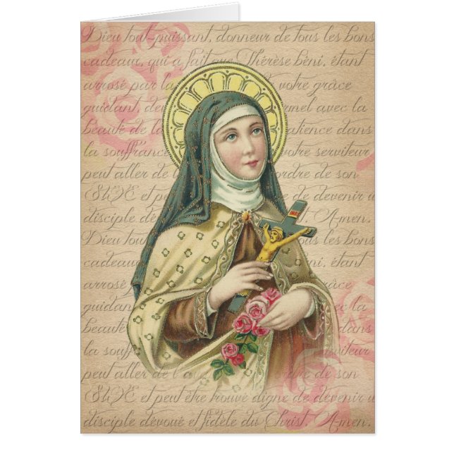 St. Therese of Child Jesus Roses Vintage Religious (Front)