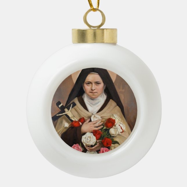St.Therese of Lisieux Christmas Ornament (Front)