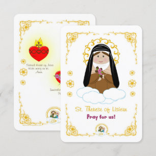 St. Therese of Lisieux Holy Card
