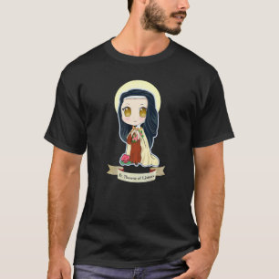 St Therese Of Lisieux Kids Little Flower Rose Cath T-Shirt