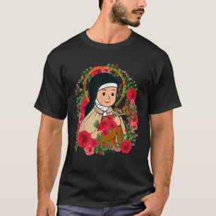 St Therese of Lisieux Kids Little Flower Rose Cath T-Shirt